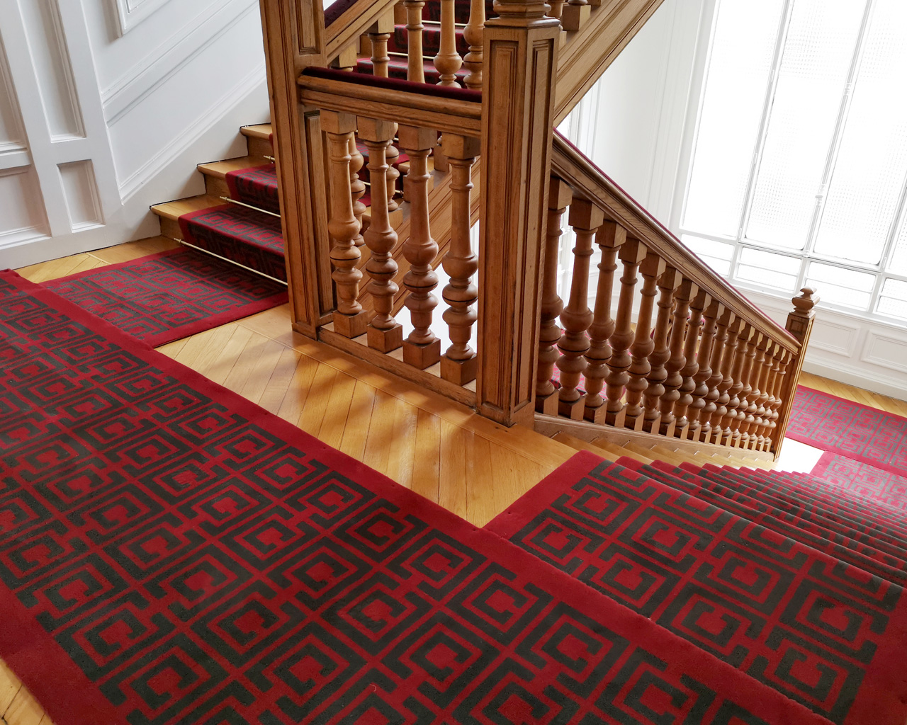 Tapis d’escalier classique modèle Square