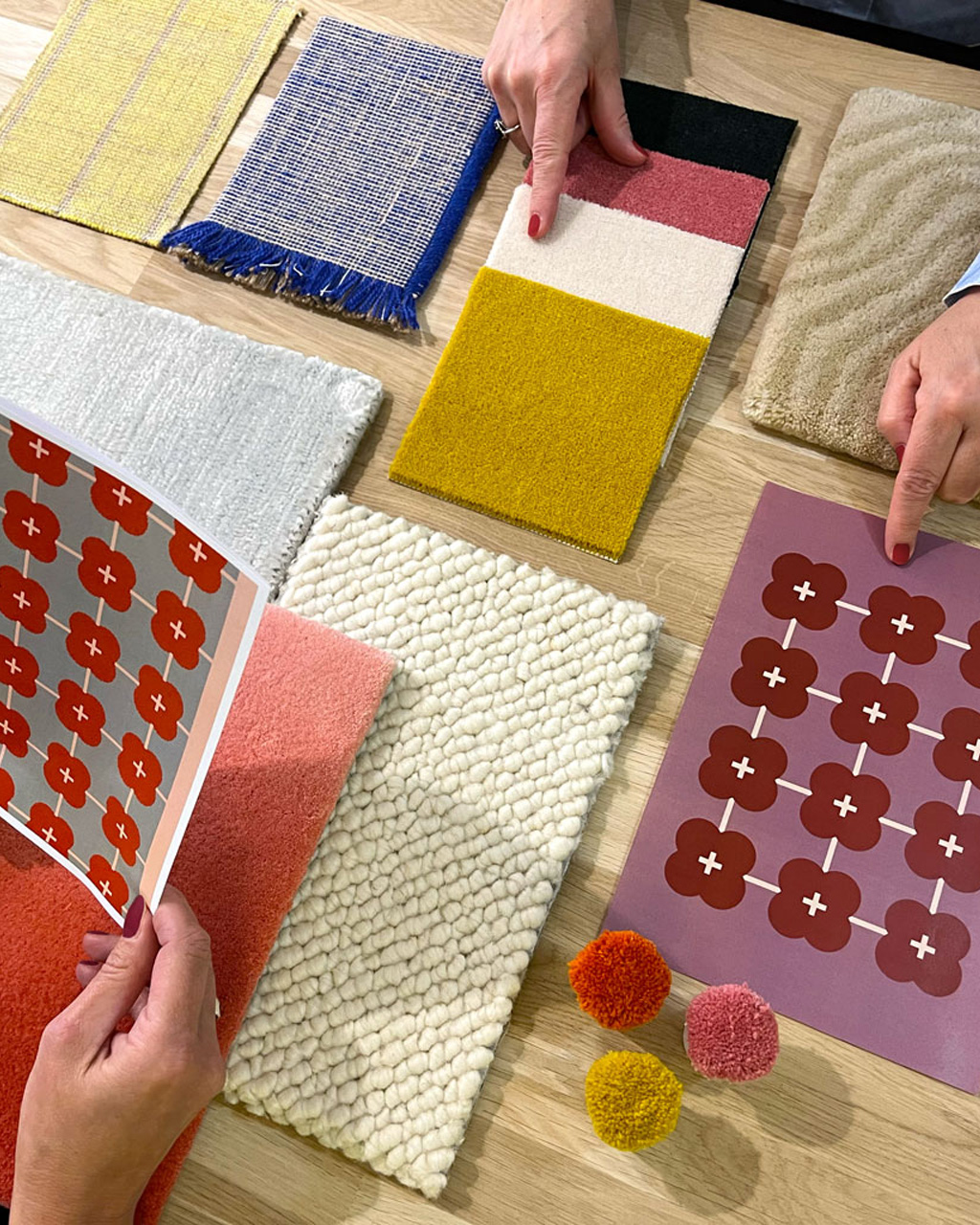 Création d’un tapis sur mesure avec choix des matières et motifs