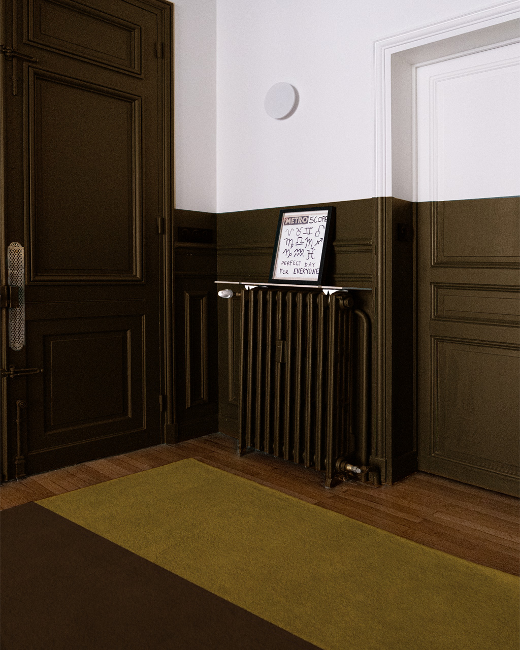 Tapis de salon Frankie sur mesure autre vue en situation (création Camille Techer)